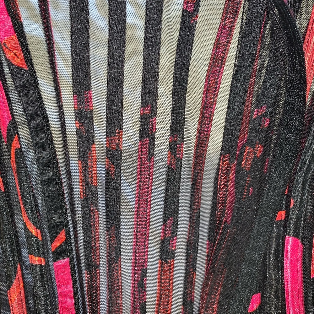 Js Collections Multicolored Sheer Jacket Flared S… - image 5